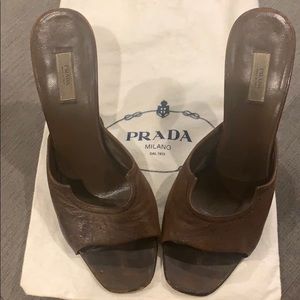 Prada Brown (Vero Cuoio) Heels